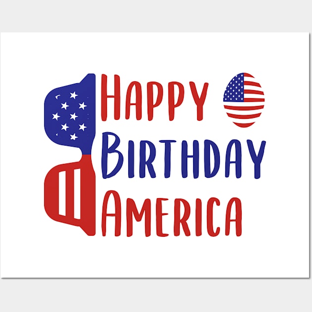 Happy America Wall Art by Saldi